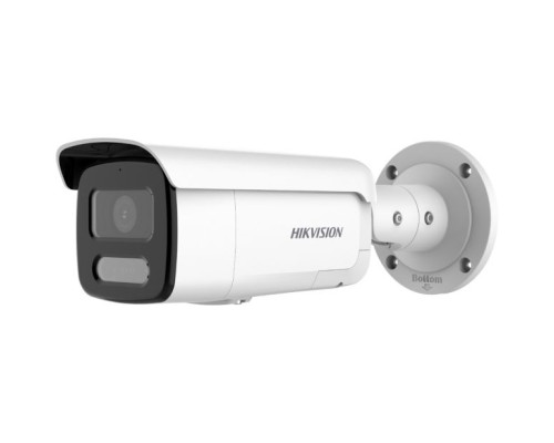 Hikvision DS-2CD2T47G2-LSU-SL-4mm 4 Megapixel ColorVu Strobe Light and Audible Warning Fixed Bullet Network Camera with 4mm