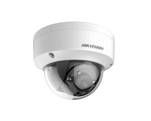 Hikvision DS-2CE57U1T-VPITF-2-8mm 3840 X 2160 HD-TVI/AHD/CVI Analog IR Outdoor Dome Camera, 2.8mm Lens