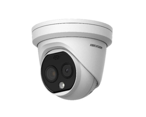 Hikvision DS-2TD1217-2-PA Thermal and Optical Network Turret Camera with 1.8mm Lens