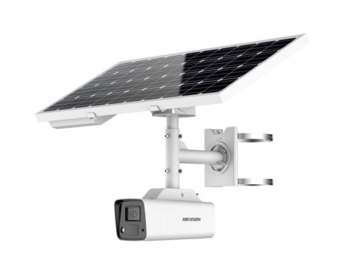 Hikvision DS-2XS2T47G0-LDH-4G-C18S40 4 Megapixel ColorVu Solar Powered Security Camera Setup with 4mm