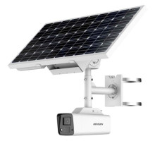 Hikvision DS-2XS2T47G1-LDH-4G-C18S40 4 Megapixel ColorVu Solar-powered Security Camera Setup with 4mm Lense