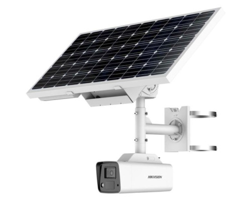 Hikvision DS-2XS2T47G1-LDH-4G-C18S40 4 Megapixel ColorVu Solar-powered Security Camera Setup with 4mm Lense