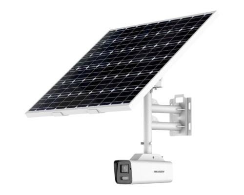 Hikvision DS-2XS6A87G1-L-C32S80-2-8mm-NB 4K ColorVu Fixed Bullet Solar Power 4G Network Camera Kit with 2.8mm