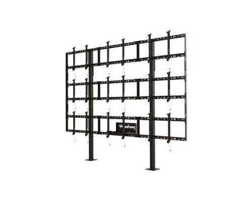 Peerless-AV DS-S555-3X3 SmartMount Modular Video Wall Pedestal Mount 3x3 Configuration for 46' to 55' Displays