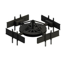 Peerless-AV DST975-4 Multi-Display Ceiling Mount with Four Telescoping Arms for 37'-75' Displays