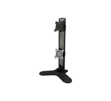 Crimson DSV2 Dual Monitor Desktop Stand, Vertical, Black