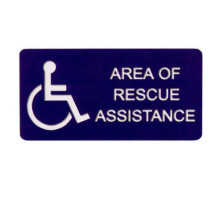 Alpha SI002 Rescue Assistance Sign-Plastic