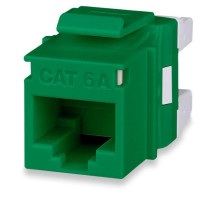 West Penn KJ458MT-C6A-GN Category 6A MT-Series High-Density Keystone Jack, T568A/B, Green