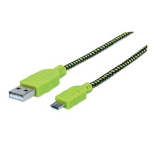 Manhattan 352772 Braided Hi-Speed USB Micro-B Device Cable