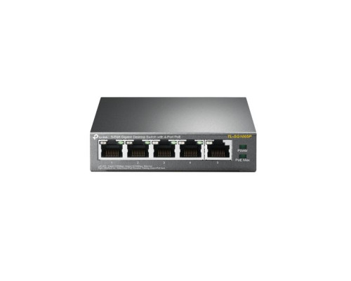 TP-Link TL-SG1005P 5-Port Gigabit Desktop PoE Switch with 4-Port