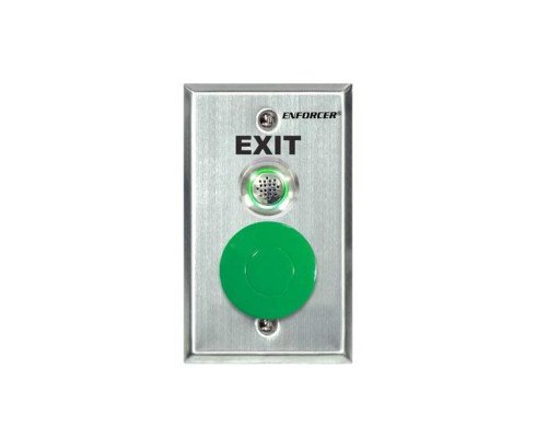 Seco-Larm SD-7217-GSBQ Request-to-Exit Plates with Mushroom-Cap Button