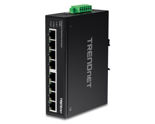 TRENDnet TI-E80 8-Port Industrial Fast Ethernet DIN-Rail Switch