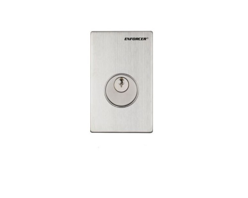 Seco-Larm SD-72081-6MQ Single-Gang Mortise Cylinder Key Switch