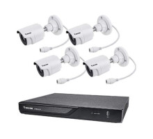 Vivotek ND9323P-2TB-4IB80 8 Channel NVR 2TB with 4 x 5MP Outdoor IR Bullet IP Security Cameras