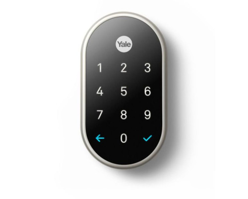 Yale YRD540-WV-619 Nest x Yale Lock, Satin Nickel with Google Nest Connect