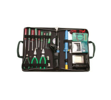 Eclipse Tools 500-032 (1PK-616A) Professional Electronics Tool Kit with Pliers, Cutters, Soldering Iron, Desoldering Pump, Screwdrivers, Multimeter, Hex Keys