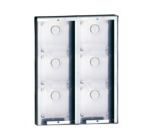 Comelit 3316/6 Stainless steel surface-mounting box for 6 modules