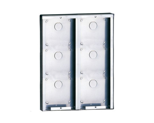 Comelit 3316/6 Stainless steel surface-mounting box for 6 modules