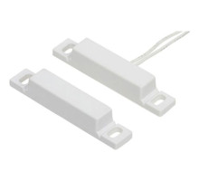 Nascom N35WGSW-STFB Stick on Open Loop Switch / Magnet Set, Breakoff End Mounting Flange, Center Wire Leads, Snow White