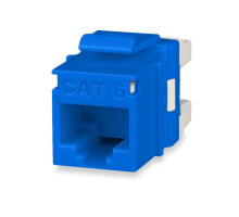 West Penn KJ458MT-C6C-BU RJ45 Category 6 MT-Series Unscreened Keystone Jacks, Blue