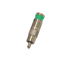 Eclipse Tools 705-004-GN (CN-710RMA1-GN) Green RG6/U RCA Connector, Waterproof, 100 Pack