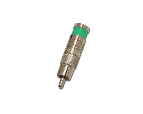 Eclipse Tools 705-004-GN (CN-710RMA1-GN) Green RG6/U RCA Connector, Waterproof, 100 Pack