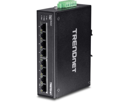 TRENDnet TI-G80 8-Port Hardened Industrial Gigabit DIN-Rail Switch