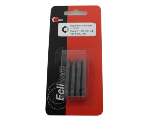 Eclipse Tools 902-391 4 Pc Robertson Style 1-15/16