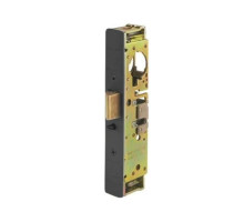 Adams Rite 4911W-35-335 Heavy Duty Deadlatch with Radius Faceplate with weatherseal in Black