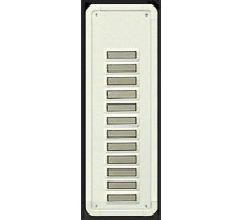 Alpha TBM12W 12 Buttons Only Panel-White-Flush