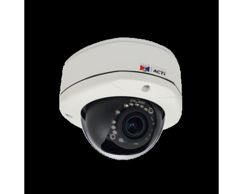 ACTi E85 1 Megapixel Outdoor IR Network Vandal Dome Camera, 2.8-12mm Lens