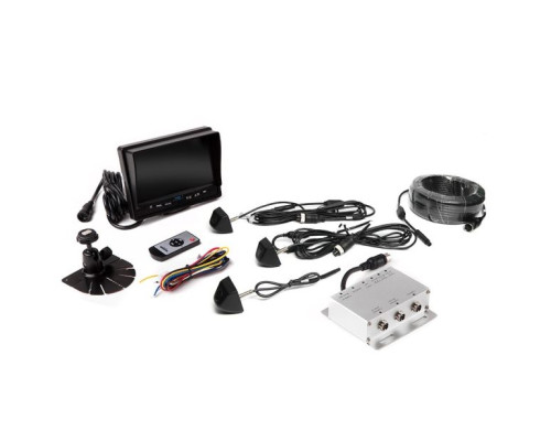 RVS System RVS-Mv3077N Backup Camera System - Three Camera Setup