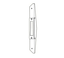 Adams Rite MS4002-022-628 Deadlock Armored Strike in Clear Anodized