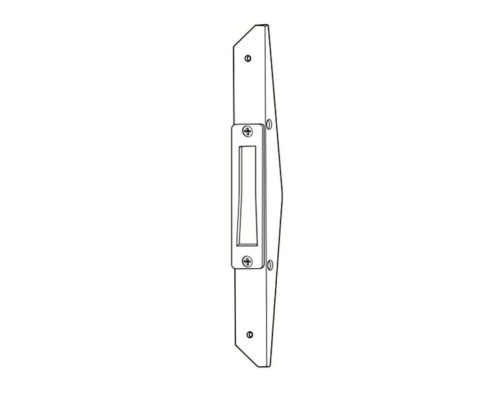 Adams Rite MS4002-022-628 Deadlock Armored Strike in Clear Anodized