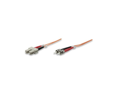 Intellinet 470148 Fiber Optic Patch Cable, Duplex, Multimode