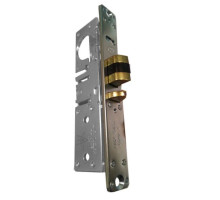 Adams Rite 4512-26-201-628 Standard Deadlatch with Bevel Faceplate and Strike in Clear Anodized