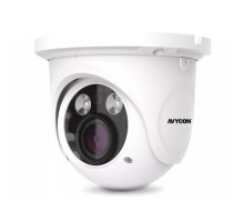 Avycon AVC-ETA51AVT-W 5 Megapixel HD-TVI/CVI/AHD/Analog IR Weatherproof Eyeball Camera, 3.3-12mm Lens, White