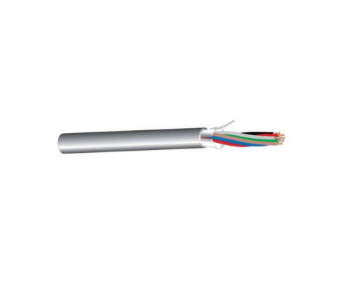 West Penn 3265GY0500 12 Conductor 20 AWG Shielded CMR Cable, 500', Gray