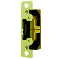 Adams Rite 7400-605 UltraLine Electric Strike for Radius Jambs in Bright Brass