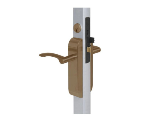 Adams Rite 2190-413-303-10B Dual Force Lock with Standard Flat Strike, Low Profile Trim and 1-1/2