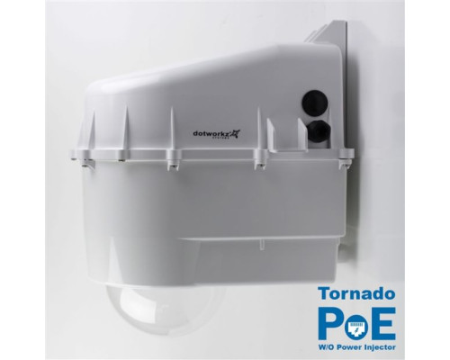 Dotworkz D3-TR-POE-W/O Tornado Dual Blower Camera Enclosure IP68 with PoE and no Power Injector