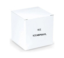 ICC ICCABP6AYL 650MHz CAT6A Bulk Cable with 23 AWG UTP Solid Wires, CMP Jacket in a Pull Box, 1000', Yellow