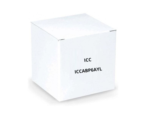 ICC ICCABP6AYL 650MHz CAT6A Bulk Cable with 23 AWG UTP Solid Wires, CMP Jacket in a Pull Box, 1000', Yellow