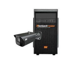 Digital Watchdog DW-MTBF3KIT34 Blackjack Mid-Size Tower NVR, 3TB with 4 X 4MP Bullet IP Camera, 2.8mm Fixed Lens