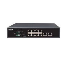 InVid VIS-GIGPOE8-2A 8+ 2 xRJ45 Full Gigabit, 125W, With 2 Uplink Ports Switch