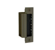 HES 1600-CDB-613E Dynamic Low Profile Electric Strike for Deadbolt Lock in Dark Oxidized Satin Bronze