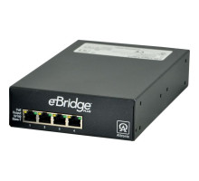 Altronix EBRIDGE4SPT EoC 4 Port Transceiver/Switch, 100Mbps, Enables 4 IP Devices Over Single Coax, Requires eBridge100SPR Transceiver