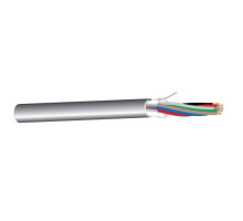 West Penn 3281GY1000 7 Conductor 18 AWG Shielded CMR Cable, 1000', Gray