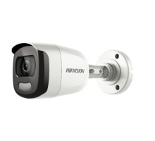 Hikvision DS-2CE10DFT-F28-2-8mm 1920 X 1080 HD-TVI/AHD/CVI Analog IR Outdoor Bullet Camera, 2.8mm Lens