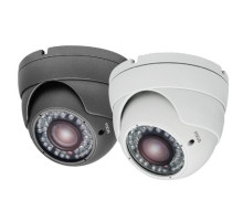 Ikegami ECO-HDB2812 1080p HD Outdoor Turret IR Varifocal Color Dome Camera, 2.8‐12mm Lens